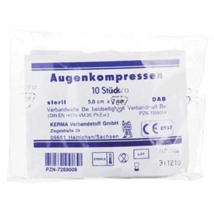 AUGENKOMPRESSEN 5,8x7 cm steril Produktbild