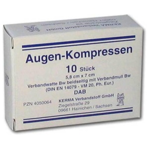 Augenkompressen unsteril 5,8, 10 St Kompressen Produktbild