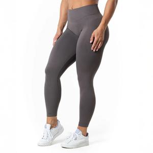 Aura Seamless Scrunch Tights Grå produkt bild