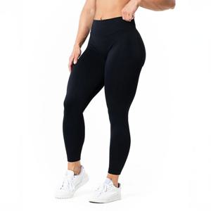 Aura Seamless Scrunch Tights Tall Svart produkt bild