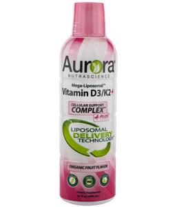 Aurora Liposomal Vitamin D3/K2+ 480 ml produkt bild