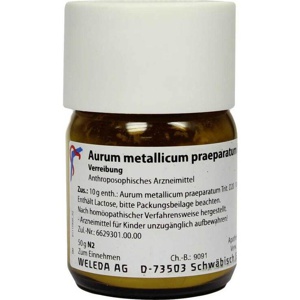 AURUM METALLICUM PRAEPARATUM D 20 Trituration Produktbild