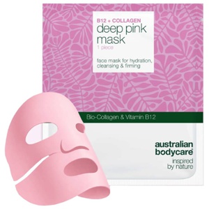 Australian Bodycare B12 + Collagen Deep Pink Mask 4 pcs. produktbillede