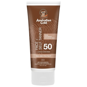 Australian Gold SPF 50 Face + selftanner 88 ml produktbilde