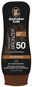 Australian Gold Instant Bronzer Lotion Sunscreen SPF 50 produktbillede