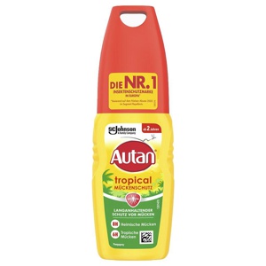 Autan TROPICAL MÜCKENSCHUTZ Pumpspray 100 ml Spray Produktbild