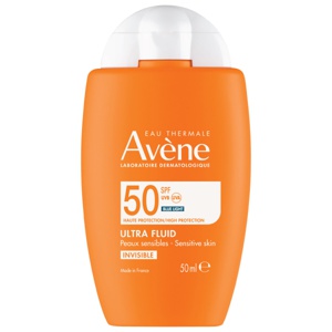 Avène Ultra Fluid Invisible ansiktssolkrem SPF50 50 ml produktbilde