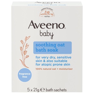 Aveeno Baby Soothing Oat Bath Soak 21g product image