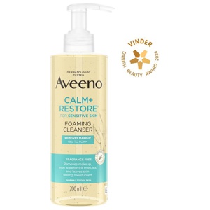 Aveeno Face Calm+Restore Foaming Make Up Removing Cleanser produktbillede