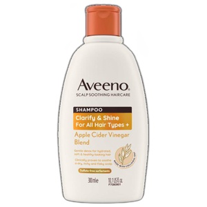 Aveeno Haircare Clarify and Shine+ Apple Cider Vinegar Shampoo 300ml product image