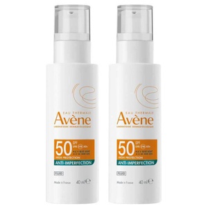 Avene Anti-Imperfection Fluid SPF 50, 2x40 ml Emulsion Produktbild