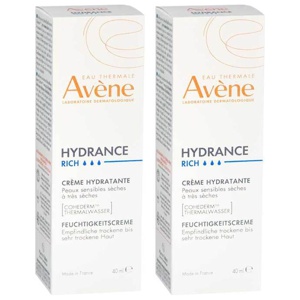 Avene Hydrance reichhaltig Feuchtigkeitscreme, 2x40 ml Creme Produktbild