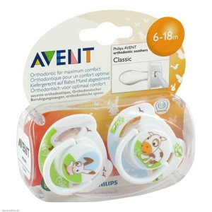 Avent Beruhigungssauger 6 - 18 Mon.Tiermotive, 2 St n.v. Produktbild