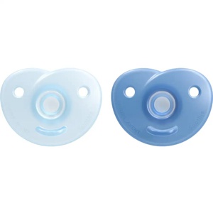 Philips Avent Soothie Heart narresmokk 0-6 måneder blå 2 stk produktbilde
