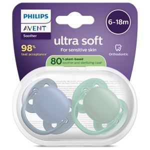 Avent Ultra Soft Narresmokk 6-18m Lilla/Rosa 2 stk produktbilde