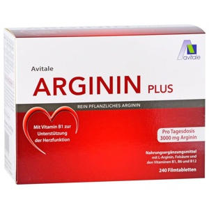ARGININ PLUS Vitamin B1+B6+B12+Folsäure Filmtabl. Produktbild