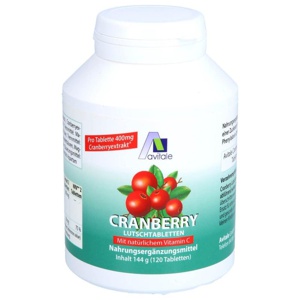 Cranberry Lutschtabletten, 120 St Lutschtabletten Produktbild