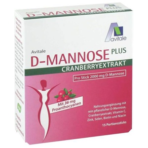 Avitale D-MANNOSE PLUS CRANBERRYEXTRAKT 15X2.71 g Pulver Produktbild