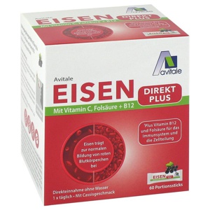 EISEN DIREKT plus Vitamin C+Folsäure+B12 Pulver Produktbild