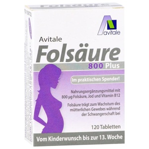 FOLSÄURE 800 Plus B12+Jod Tabletten Produktbild