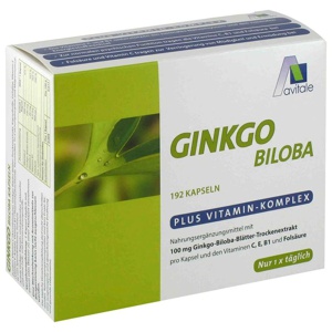 GINKGO 100 mg Kapseln+B1+C+E Produktbild