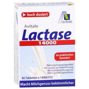 LACTASE 14.000 FCC Tabletten im Spender Produktbild