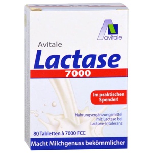 LACTASE 7.000 FCC Tabletten im Spender Produktbild