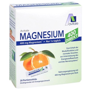 MAGNESIUM 400 direkt Orange Portionssticks Produktbild