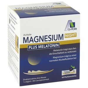 MAGNESIUM NIGHT plus 1 mg Melatonin Direktsticks Produktbild