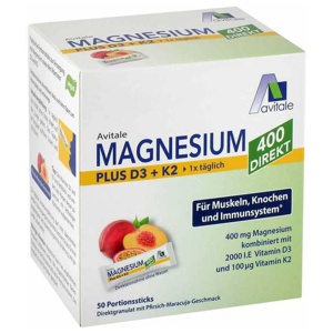 MAGNESIUM 400+D3+K2 direkt Pfir.Maracu.Gra.Sticks Produktbild