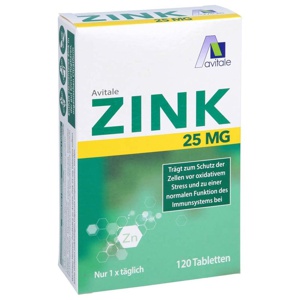 ZINK 25 mg Tabletten Produktbild