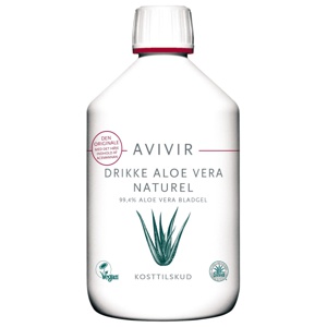 Avivir Aloe Vera Juice Naturell 500 ml produkt bild