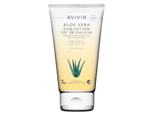 Avivir Aloe Vera Sun Lotion SPF15, 150 ml produktbilde