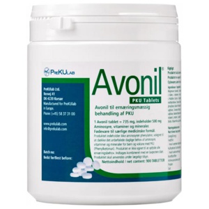 Avonil PKU AA tab 900 STK produktbilde
