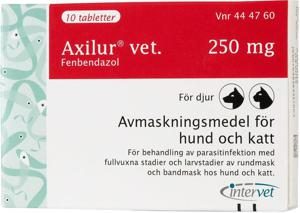 Axilur vet., tablett 250 mg 10 st produkt bild