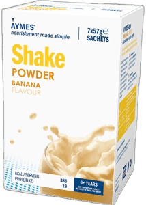 Aymes Nutritional Milkshake Banana Flavour 57g Sachet 57g Pack of 7 product image