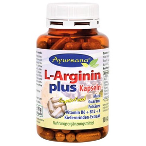 Ayursana L-Argininkapseln plus, 120 St Kapseln Produktbild