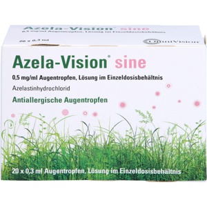 Azela-Vision® sine Azelastin-Augentropfen in Einzeldosen, 20X0.3 ml Augentropfen Produktbild