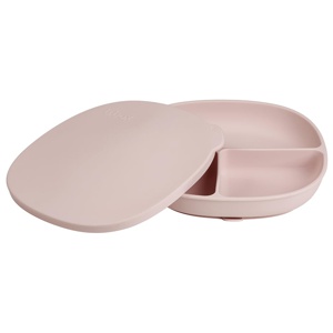 B.box Tallrik Med Lock Silikon Rosa produkt bild