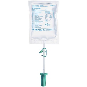 B. Braun Uro-Tainer natriumklorid 0,9 % skyllevæske 10x100 ml produktbilde