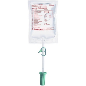 B. Braun Uro-Tainer Polihexanide 0,02 % skyllevæske 10x100 ml produktbilde