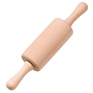 Børnekagerulle 17 cm i Bøgetræ - 1 stk produktbillede