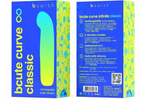 B Swish Bcute Classic Curve Infinite Blue Vibrator produkt bild