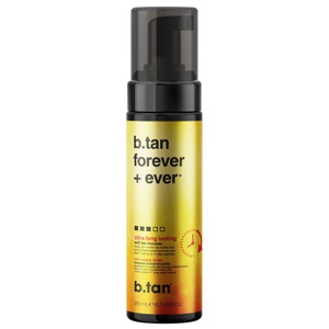 b.tan Ultra Long Lasting Self Tanner, b.tan Forever + Ever - Lasts Up to 11 Days, 100% Natural Sunless Tanner, Fast, No Fake Tan Smell, No Added Nasties, Vegan, Cruelty &amp; Paraben Free, 200 ml produkt bild
