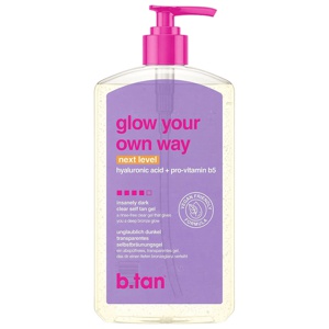 b.tan Glow Your Own Way Clear Self Tan Gel Next Level 473ml produktbillede