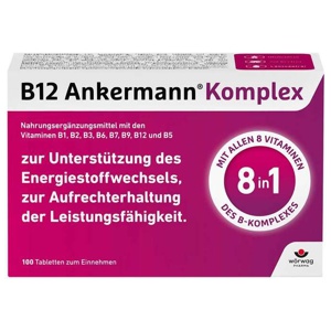 B12 Ankermann Komplex überzogene Tabletten, 60 St Überzogene Tabletten Produktbild