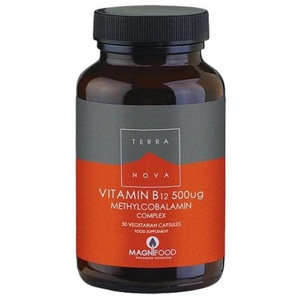 Vitamin B12 500ug - 50 Kapsler - Terranova produktbillede