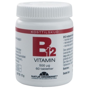 Natur Drogeriet B12-Vitamin 500µg 60 stk produktbillede