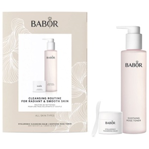 Babor Hyaluronic Cleansing Balm & Soothing Rose Toner 215 ml produkt bild