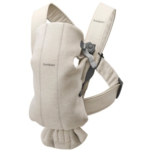 BabyBjörn Bärsele Mini 3D Jersey Ljusbeige produkt bild
